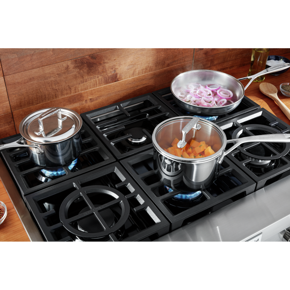 KitchenAid® 36'' 6-Burner Commercial-Style Gas Rangetop KCGC506JSS