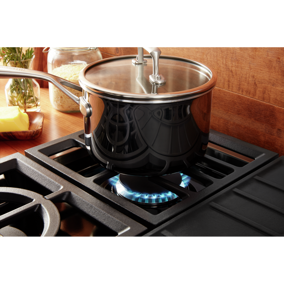 KitchenAid® 36'' 6-Burner Commercial-Style Gas Rangetop KCGC506JSS