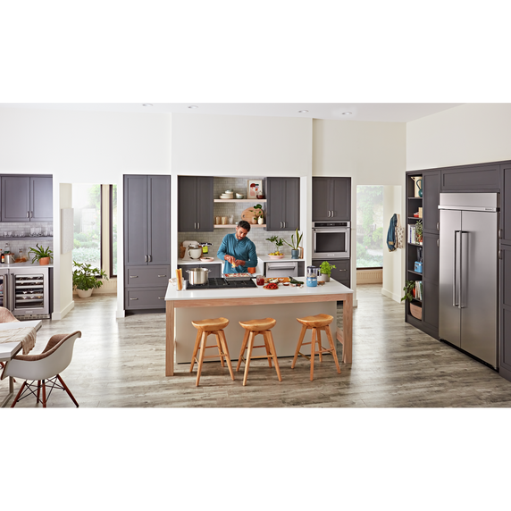 Kitchenaid® 30 Cu. Ft. 48 Built-In Side-by-Side Refrigerator with PrintShield™ Finish KBSN708MPS