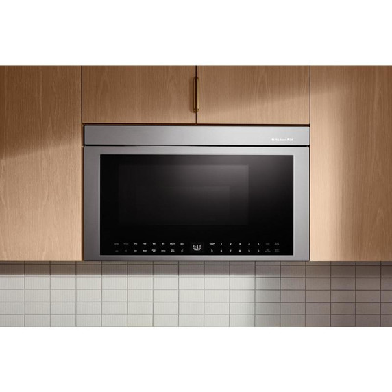 Kitchenaid® Multifunction Flush Mount Over-the-Range Microwave Oven with Infrared Sensor Modes YKMMF730PPS