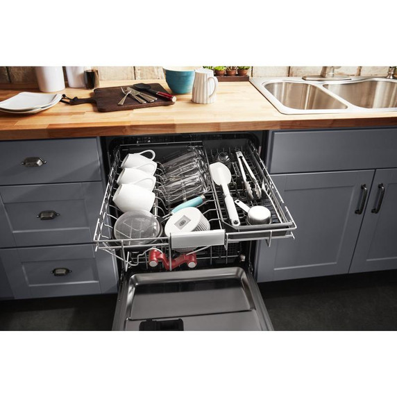 Kitchenaid® 44 dBA Dishwasher with 360° Max Jets™ Third Rack and LED Interior Lighting KDTM804KPS