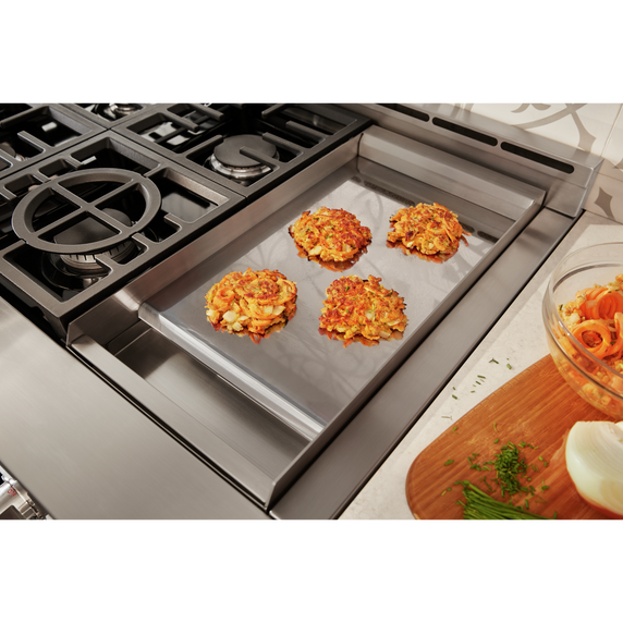 KitchenAid® 48'' Smart Commercial-Style Gas Range with Griddle KFGC558JPA