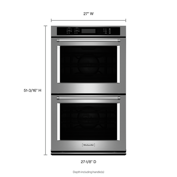 Kitchenaid® 27 Double Wall Oven with Even-Heat™  True Convection KODE507ESS