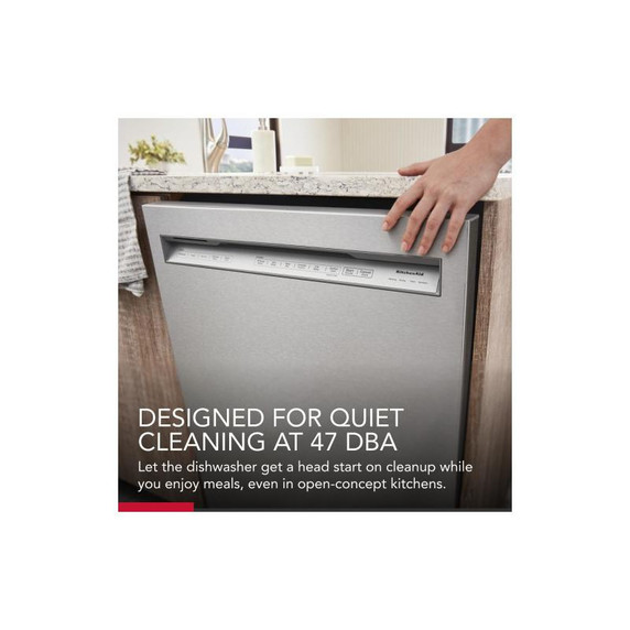 Kitchenaid® 47 dBA Two-Rack Dishwasher in PrintShield™ Finish with ProWash™ Cycle KDFE104KPS Kitchenaid® 47 dBA Two-Rack Dishwasher in PrintShield™ Finish with ProWash™ Cycle KDFE104KPS