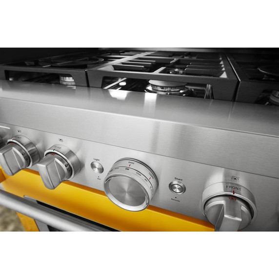 KitchenAid® 36'' Smart Commercial-Style Gas Range with 6 Burners KFGC506JYP