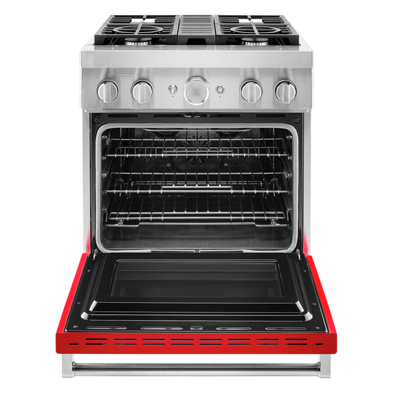 KitchenAid® 30'' Smart Commercial-Style Dual Fuel Range with 4 Burners KFDC500JPA