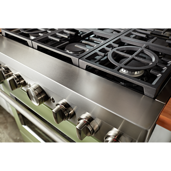 KitchenAid® 36'' Smart Commercial-Style Dual Fuel Range with 6 Burners KFDC506JAV