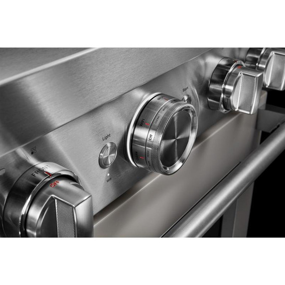 KitchenAid® 30'' Smart Commercial-Style Gas Range with 4 Burners KFGC500JMH