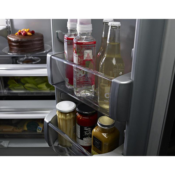 Kitchenaid® 20.8 Cu. Ft. 36" Width Built In Stainless Steel French Door Refrigerator with Platinum Interior Design KBFN506ESS Kitchenaid® 20.8 Cu. Ft. 36" Width Built In Stainless Steel French Door Refrigerator with Platinum Interior Design KBFN506ESS