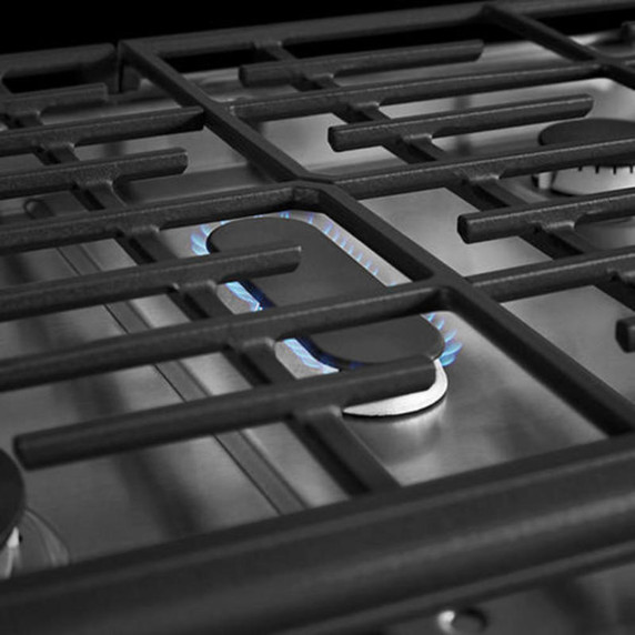 KitchenAid® 30-Inch 5-Burner Dual Fuel Convection  Front Control Range with Baking Drawer YKSDB900ESS