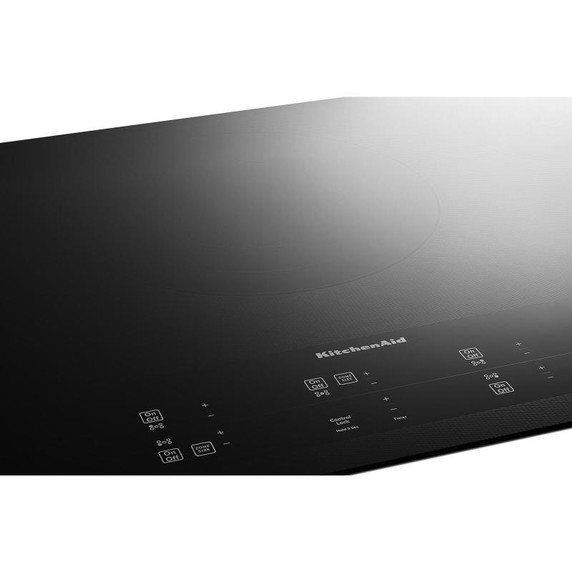 Kitchenaid® 36" Electric Cooktop with 5 Elements and Touch-Activated Controls KCES956KBL