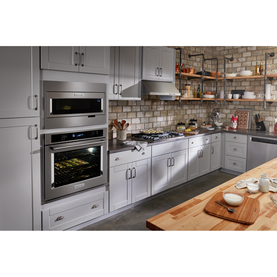 Kitchenaid® 30 Single Wall Oven with Even-Heat™ True Convection KOSE500ESS