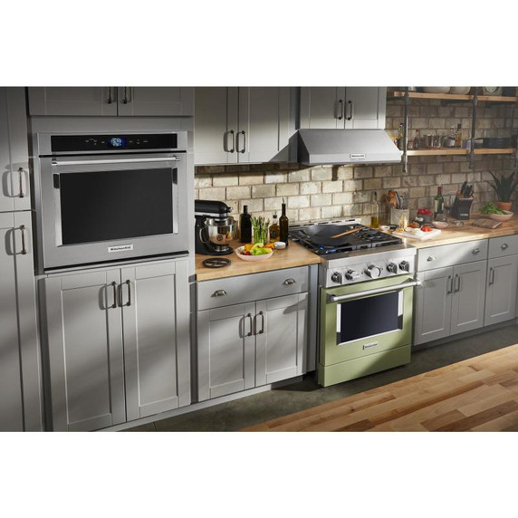 KitchenAid® 30'' Smart Commercial-Style Gas Range with 4 Burners KFGC500JAV KitchenAid® 30'' Smart Commercial-Style Gas Range with 4 Burners KFGC500JAV
