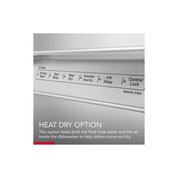 KitchenAid® 39 dBA Dishwasher with Third Level Utensil Rack KDFE204KWH KitchenAid® 39 dBA Dishwasher with Third Level Utensil Rack KDFE204KWH