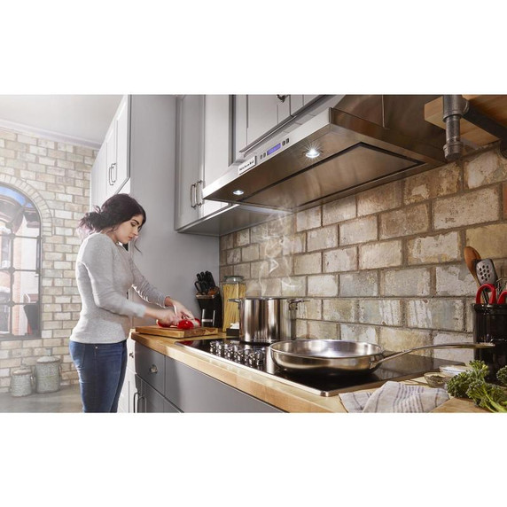 Kitchenaid® 36" Electric Cooktop with 5 Elements and Knob Controls KCES556HSS