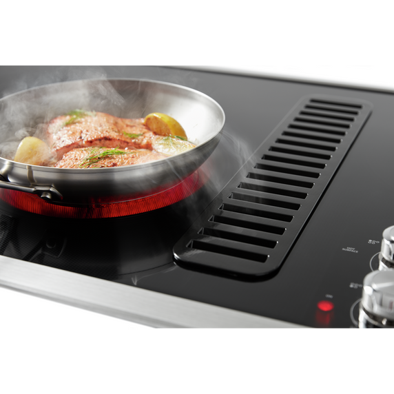 Kitchenaid® 36 Electric Downdraft Cooktop with 5 Elements KCED606GSS