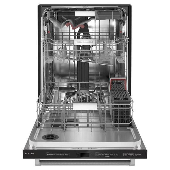 Kitchenaid® 44 dBA Dishwasher in PrintShield™ Finish with 360° Max Jets™ Third Rack KDTM604KBS
