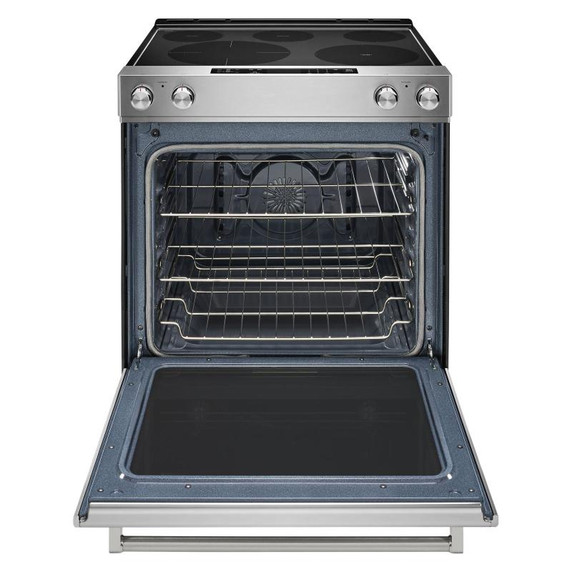 Kitchenaid® 30-Inch 5-Element Electric Convection Front Control Range YKSEG700ESS