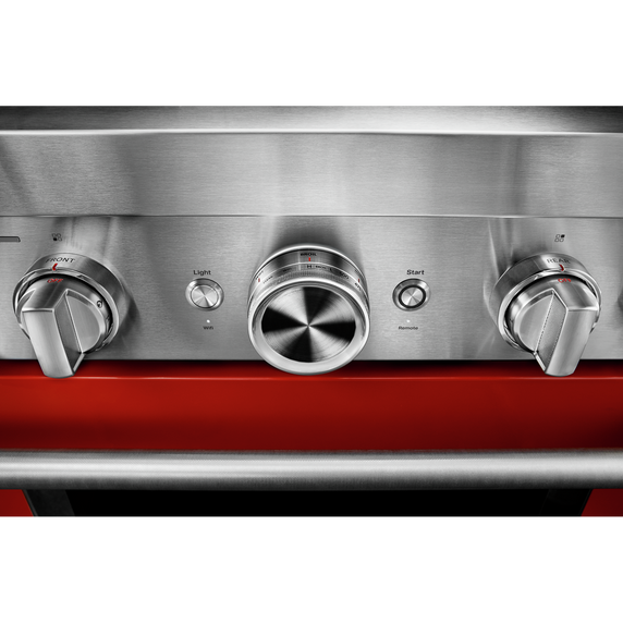 KitchenAid® 30'' Smart Commercial-Style Dual Fuel Range with 4 Burners KFDC500JSC