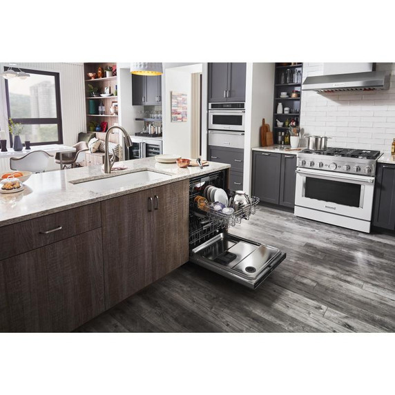 Kitchenaid® 44 dBA Dishwasher in PrintShield™ Finish with 360° Max Jets™ Third Rack KDPM604KPS