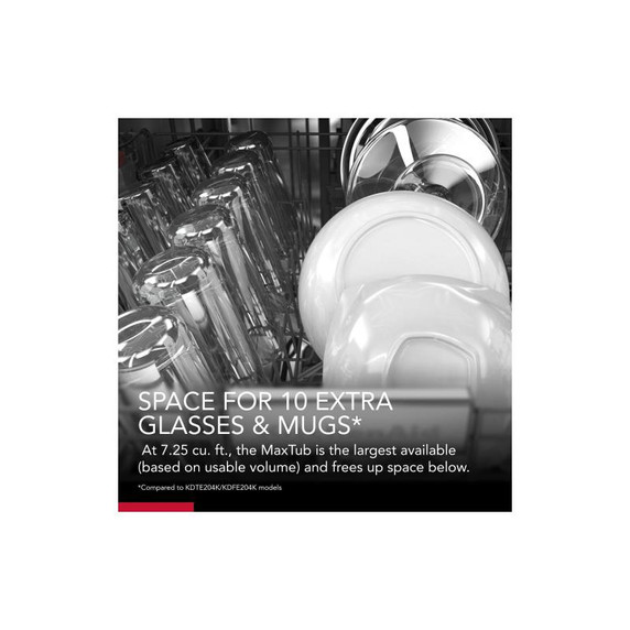 Kitchenaid® 44 dBA Dishwasher in PrintShield™ Finish with 360° Max Jets™ Third Rack KDPM604KPS