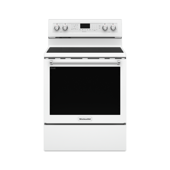 Kitchenaid® 30-Inch 5-Element Electric Convection Range YKFEG500EWH