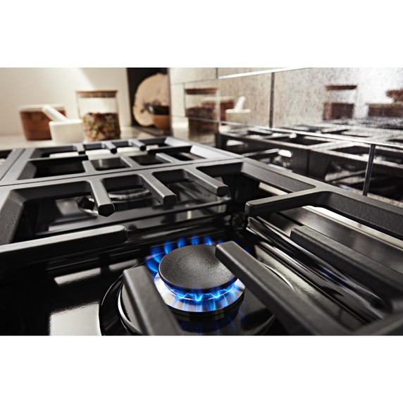 KitchenAid® 48'' Smart Commercial-Style Dual Fuel Range with Griddle KFDC558JPA