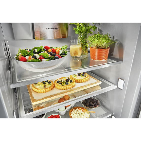 Kitchenaid® 30 Cu. Ft. 48 Built-In Side-by-Side Refrigerator with PrintShield™ Finish KBSN708MBS