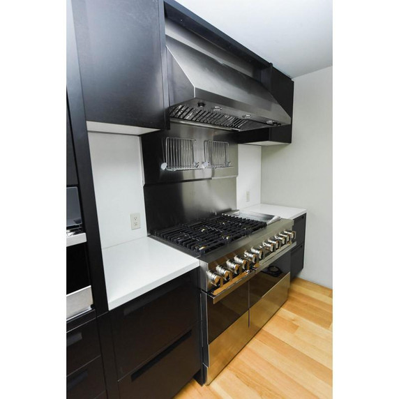 Jennair® NOIR™ 48" Dual-Fuel Professional Range with Chrome-Infused Griddle JDRP548HM