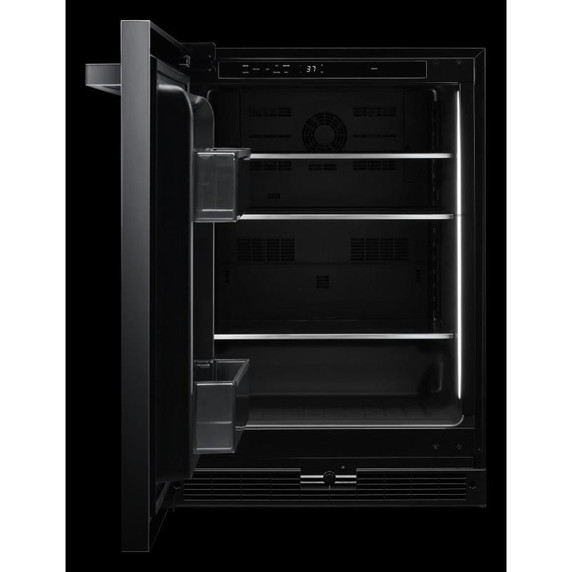 Jennair® NOIR™ 24" Under Counter Solid Door Refrigerator, Left Swing JURFL242HM