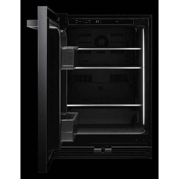 Jennair® NOIR™ 24" Under Counter Solid Door Refrigerator, Left Swing JURFL242HM