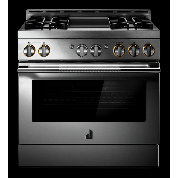 Jennair® 36 RISE™ Gas Professional-Style Range with Chrome-Infused Griddle JGRP536HL