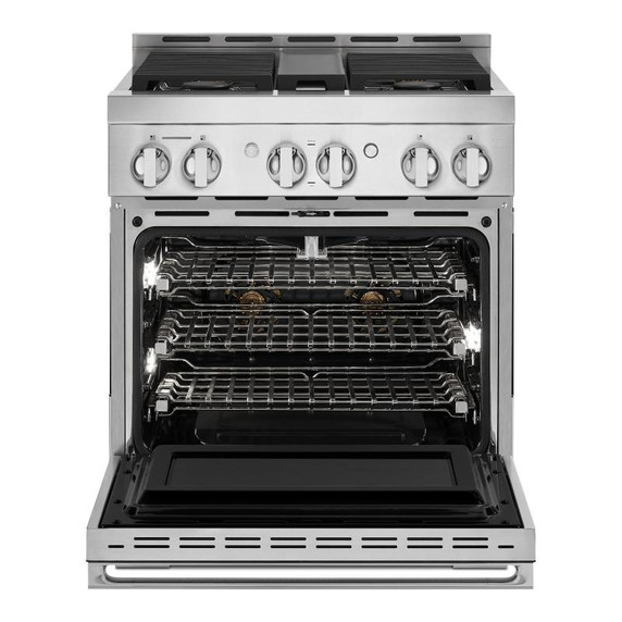 Jennair® 30" NOIR™ Gas Professional-Style Range JGRP430HM