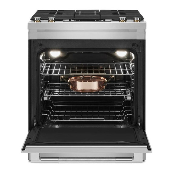 Jennair® 30" Dual-Fuel Downdraft Slide-In Range JDS1750ML