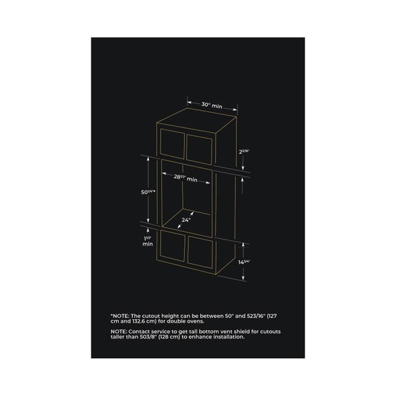 Jennair® NOIR™ 30" Double Wall Oven with V2™ Vertical Dual-Fan Convection System JJW3830LM