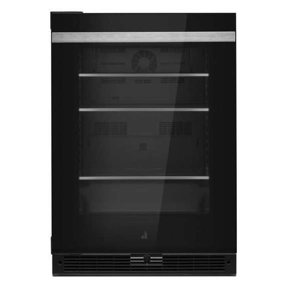 Jennair® NOIR™ 24" Under Counter Glass Door Refrigerator, Right Swing JUGFL242HM