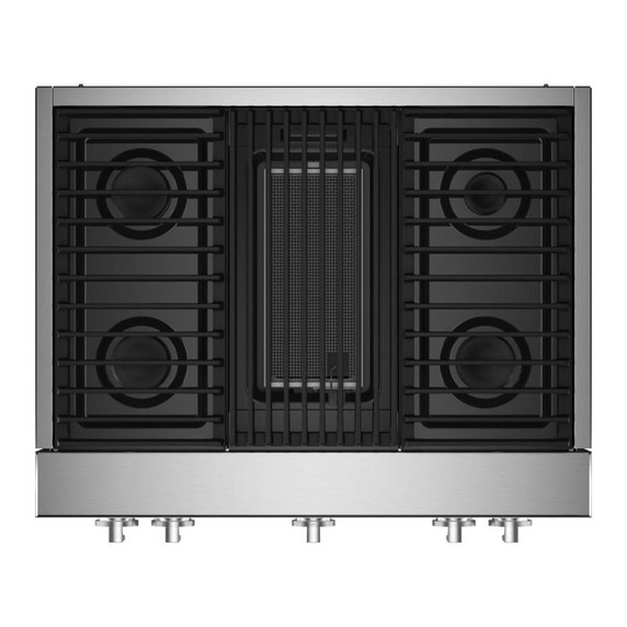 Jennair® 36" NOIR™ Gas Professional-Style Rangetop with Gas Grill JGCP636HM