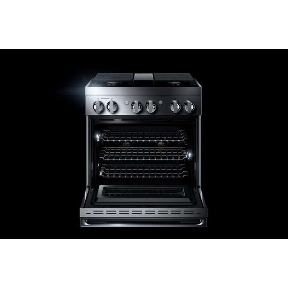 Jennair® 30" NOIR™ Dual-Fuel Professional-Style Range JDRP430HM
