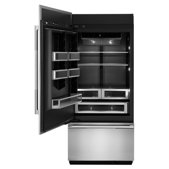 Jennair® 36” Panel-Ready Built-In Bottom-Freezer Refrigerator (Left-Hand Door Swing) JB36NXFXLE