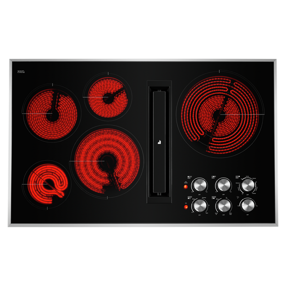 Jennair® Euro-Style 36 JX3™ Electric Downdraft Cooktop JED3536GS