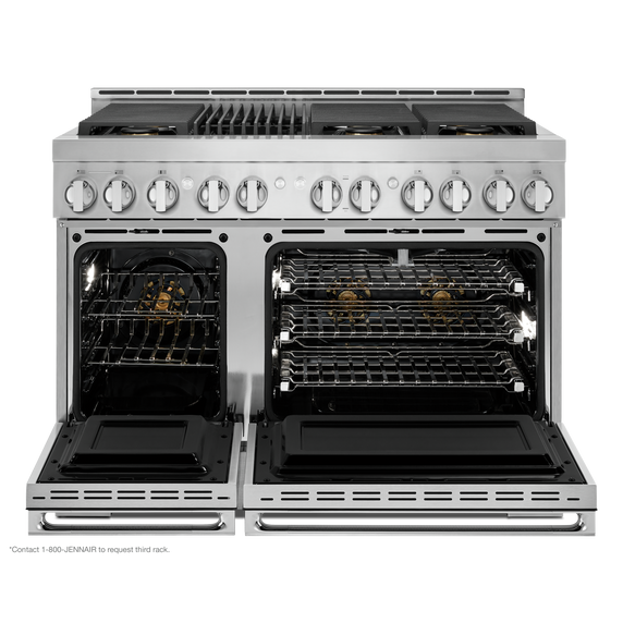 Jennair® NOIR™ 48 Gas Professional-Style Range with Grill JGRP648HM