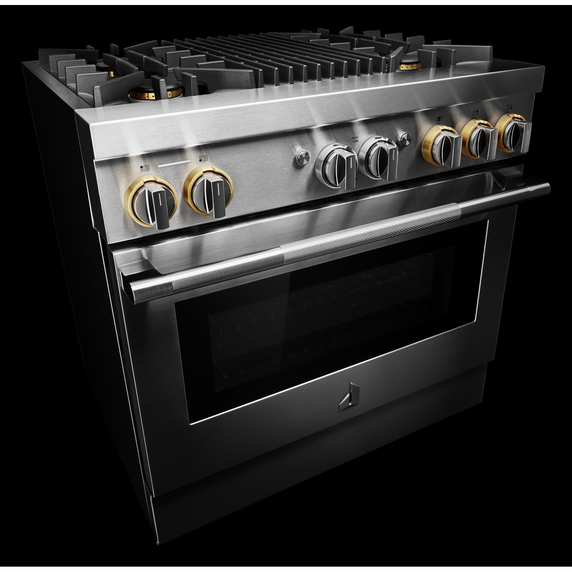 Jennair® RISE™ 36 Dual-Fuel Professional Range with Gas Grill JDRP636HL