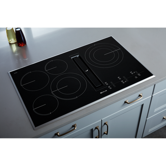 Jennair® 36 Oblivion Glass Electric Radiant Downdraft Cooktop with Tap Touch Controls JED4536KB