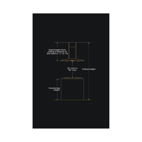 Jennair® Lustre Stainless 36" Pyramid Style Island Mount Canopy Hood JXI8536HS