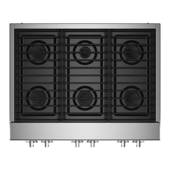 Jennair® 36" NOIR™ Gas Professional-Style Rangetop JGCP436HM