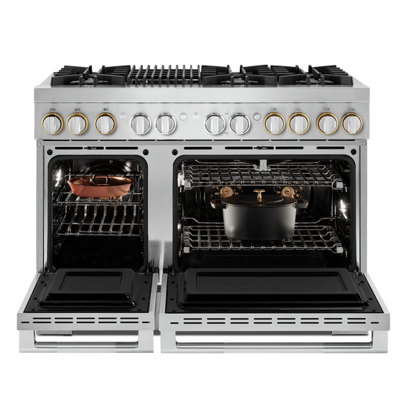 Jennair® RISE™ 48 Dual-Fuel Professional-Style Range with Grill JDRP648HL