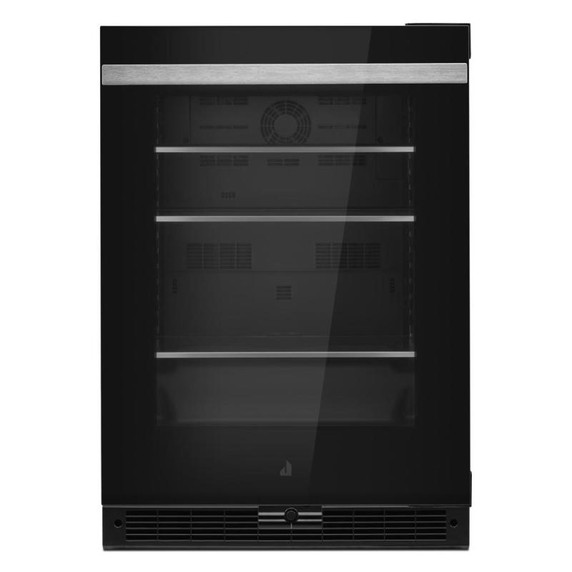 Jennair® NOIR™ 24" Under Counter Glass Door Refrigerator, Right Swing JUGFR242HM
