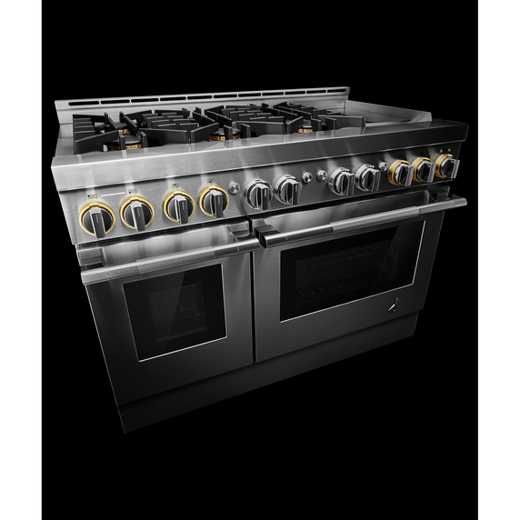 Jennair® 48 RISE™ Gas Professional-Style Range with Chrome-Infused Griddle JGRP548HL