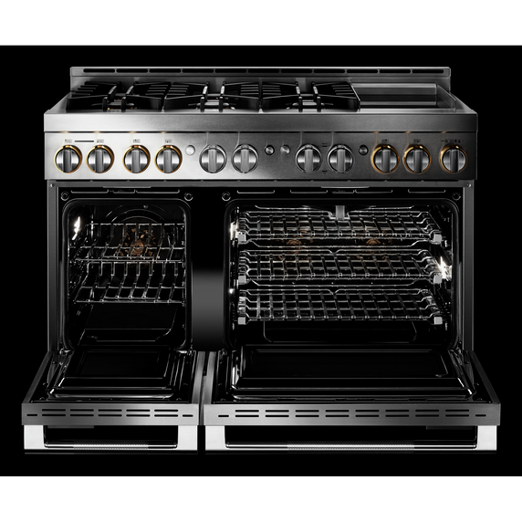 Jennair® 48 RISE™ Gas Professional-Style Range with Chrome-Infused Griddle JGRP548HL