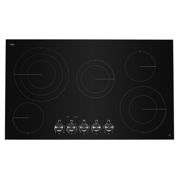 Jennair® 36" Oblivion Glass Radiant Cooktop with Halo-Effect Knobs JEC3536HB